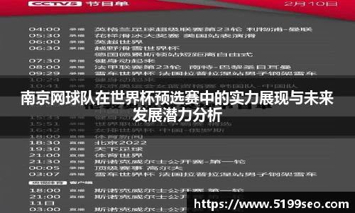 南京网球队在世界杯预选赛中的实力展现与未来发展潜力分析